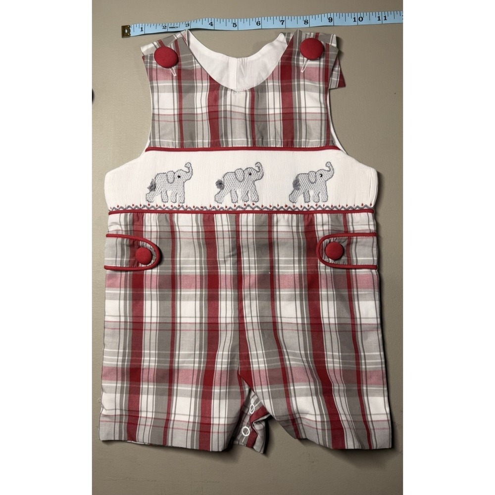 Smocked ALABAMA Crimson Tide Size 3mo Outfit